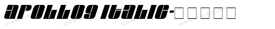 Apollo9 Italic字体转换
